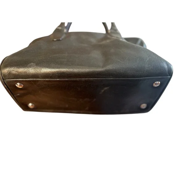 Coach Black Leather Satchel - Picture 13 of 16